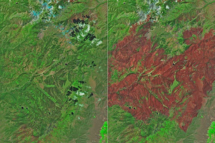 Cottonwood Fire Chars Utah - NASA Bilimi