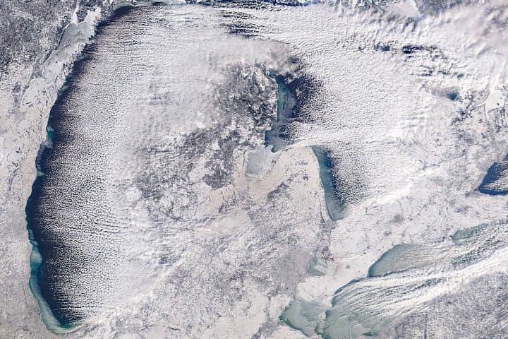 Kış Michigan Mitten'ı Yakaladı