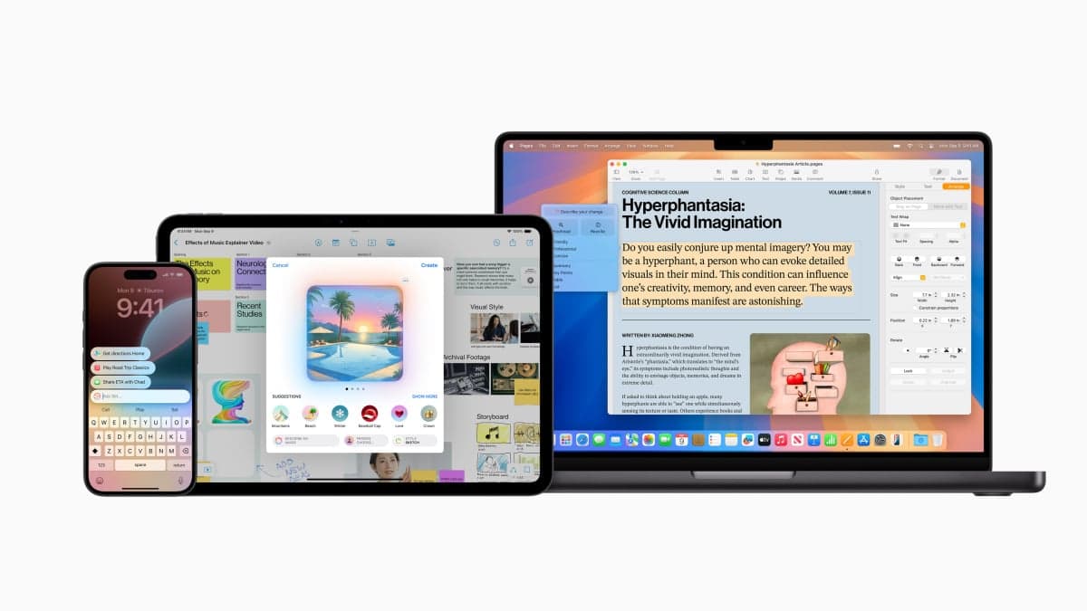 Apple devices with Apple Intelligence